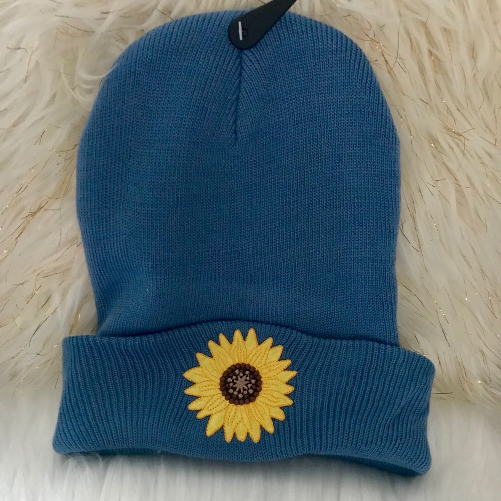 Sunflower beanie